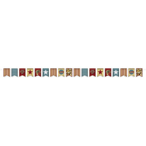 Vintage Circus Party Streamer - Bulk 12 Pack