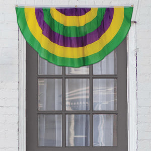 Mardi Gras Fabric Bunting (Case of 6)