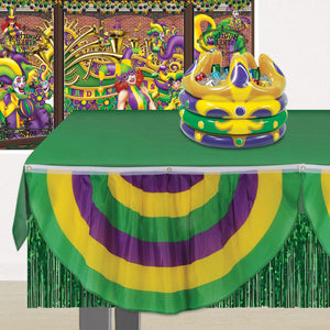 Mardi Gras Fabric Bunting (Case of 6)