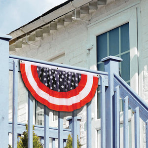 Stars & Stripes Fabric Bunting (Case of 6)