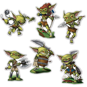 Goblin Party Cutouts - Bulk 72 Pack