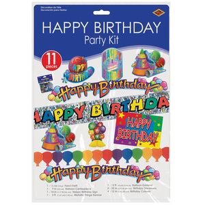 Bulk Happy Birthday Party Kit (6 Kits per Case) by Beistle