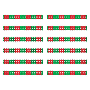 Christmas Arcade Garland - red & green