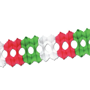 Fiesta Arcade Garland - red - white - green - Bulk 12 Pack