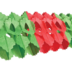 Christmas Packaged Arcade Garland - red/green - Bulk 12 Pack