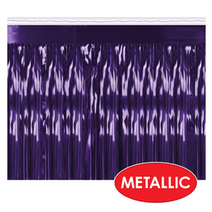 1-Ply Metallic Fringe Drape - purple