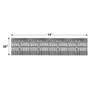 1-Ply Metallic Table Skirting - silver