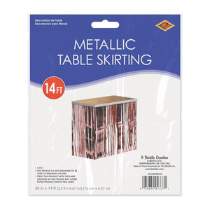 Bulk Pkgd 1-Ply Metallic Table Skirting (Case of 6) by Beistle