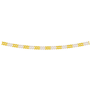 Party Decorations - Pageant Garland - canary & white