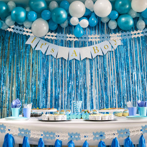 Party Decorations - Pageant Garland - lt blue & white