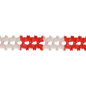 Valentine's Day Pageant Garland - red/white - Bulk 12 Pack