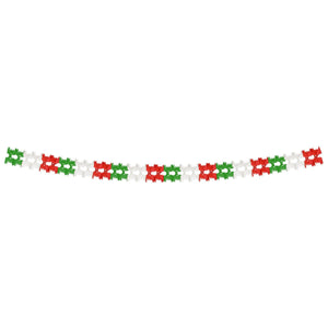 Bulk Pageant Garland red, white, green (Case of 12) by Beistle