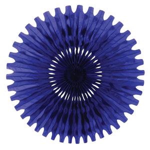 Party Tissue Fan - blue - Bulk 12 Pack