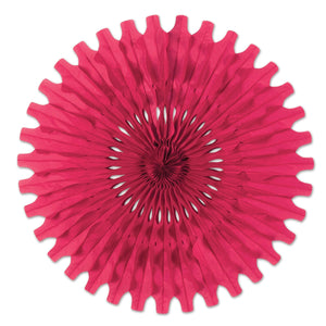 Party Tissue Fan - cerise - Bulk 12 Pack