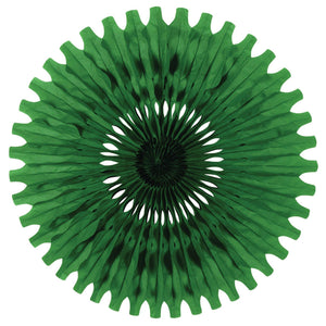 Party Tissue Fan - green - Bulk 12 Pack