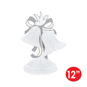 Wedding Supplies - Tissue Bell Centerpiece - white