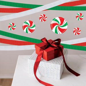 Festive Crepe Streamer - white