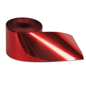 Gleam 'N Party Streamer Metallized Streamer - red - Bulk 12 Pack