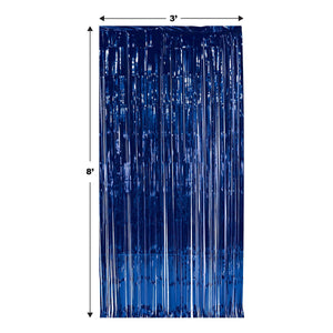 Bulk 1-Ply Gleam 'N Curtain blue (Case of 6) by Beistle