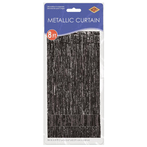 Bulk 1-Ply Gleam 'N Curtain black (Case of 6) by Beistle