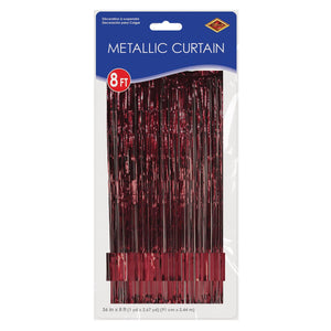 Bulk 1-Ply Gleam 'N Curtain - burgundy (Case of 6) by Beistle