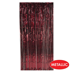 Bulk 1-Ply Gleam 'N Curtain - burgundy (Case of 6) by Beistle