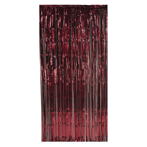 1-Ply Gleam 'N Party Curtain - burgundy - Bulk 6 Pack