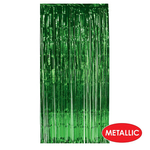 Bulk 1-Ply Gleam 'N Curtain green (Case of 6) by Beistle