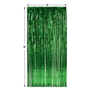 Bulk 1-Ply Gleam 'N Curtain green (Case of 6) by Beistle