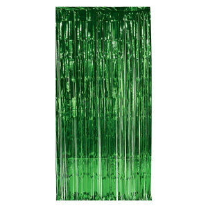 1-Ply Party Gleam 'N Curtain - green - Bulk 6 Pack