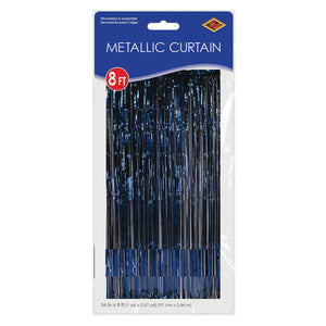 Bulk 1-Ply Gleam 'N Curtain - navy (Case of 6) by Beistle