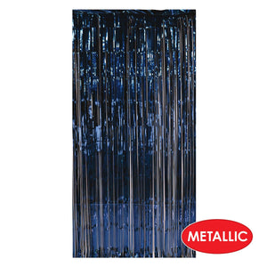 Bulk 1-Ply Gleam 'N Curtain - navy (Case of 6) by Beistle