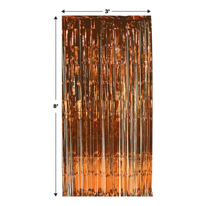 Bulk 1-Ply Gleam 'N Curtain - orange (Case of 6) by Beistle