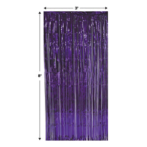 Bulk 1-Ply Gleam 'N Curtain purple (Case of 6) by Beistle