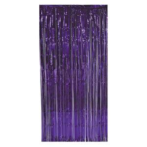 1-Ply Party Gleam 'N Curtain - purple - Bulk 6 Pack