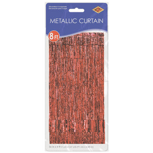 Bulk 1-Ply Fire Resistant Gleam 'N Curtain red (Case of 6) by Beistle