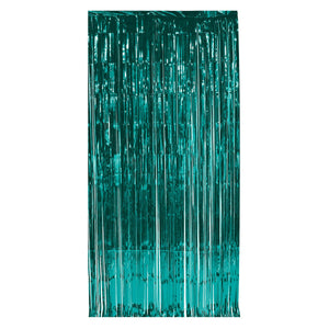 1-Ply Gleam 'N Party Curtain - turquoise - Bulk 6 Pack