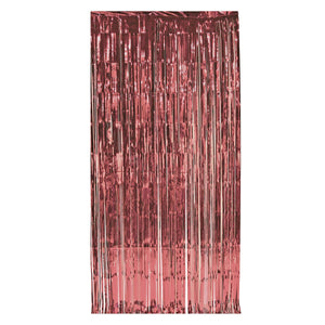 1-Ply Gleam 'N Party Curtain - rose gold - Bulk 6 Pack