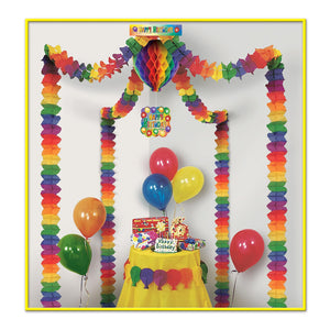 Happy Birthday Party Canopy - Bulk 6 Pack