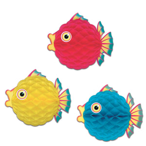 Luau Party Tissue Bubble Fish - Bulk/12 Tissue Fishs