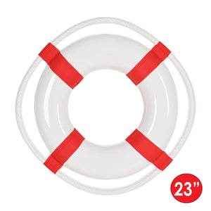 Nautical Party Supplies - Plastic Life Preserver 1 Sided