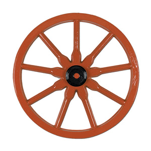 Western Party Plastic Wagon Wheel - Bulk 24 Pack