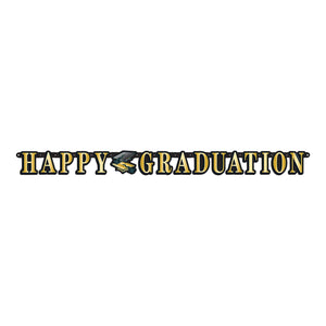 Happy Graduation Party Streamer - Bulk 12 Pack