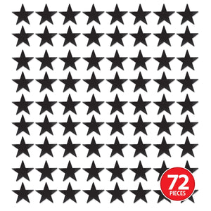 Awards Night Party Supplies - Die-Cut Foil Star - black