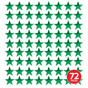 Party Decorations - Die-Cut Foil Star - green