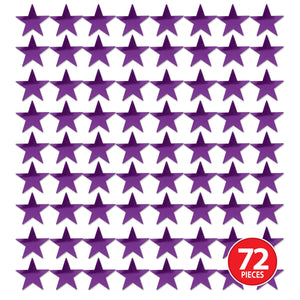 Party Decorations - Die-Cut Foil Star - purple