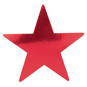 5" Party Foil Star Cutout - Red - Bulk 72 Pack