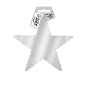 Bulk 5 inch Awards Night Silver Foil Star Decoration (Case of 72) by Beistle