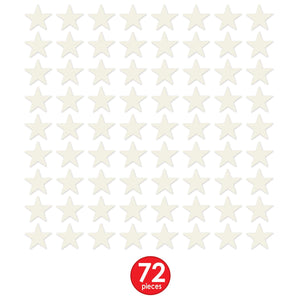 Party Decorations - Die-Cut Foil Star - white