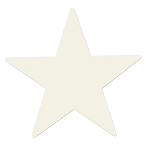 5" Party Foil Star Cutout - White - Bulk 72 Pack